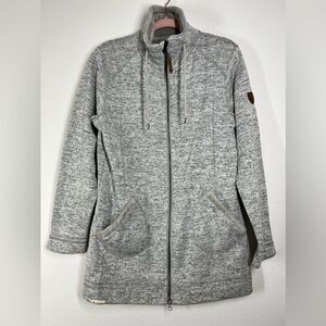 McKinley Warm Knitted Coat Long Sleeve Top Stand Collar Turtleneck Size XL